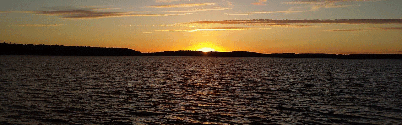 Sonnenuntergang Wohlfühlboot Hausboot mieten Müritz
